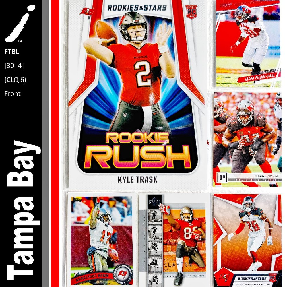 Tampa Bay Buccaneers 6 Card Lot - FTBL [30_4]